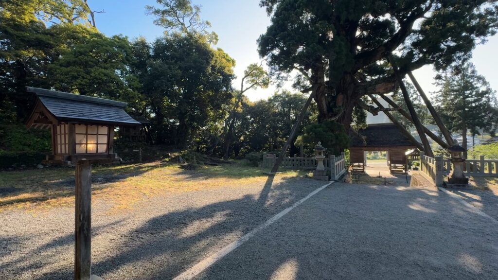 玉若酢命神社の大しめ縄