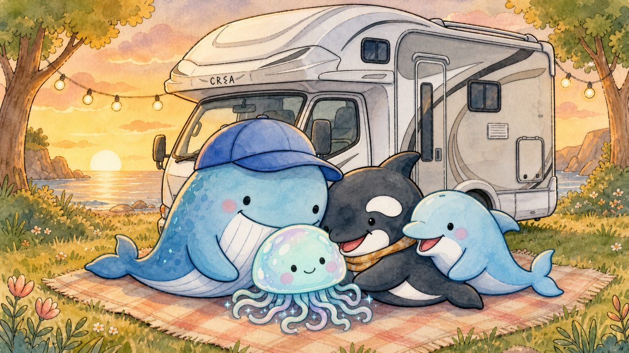 車中泊を楽しむ家族