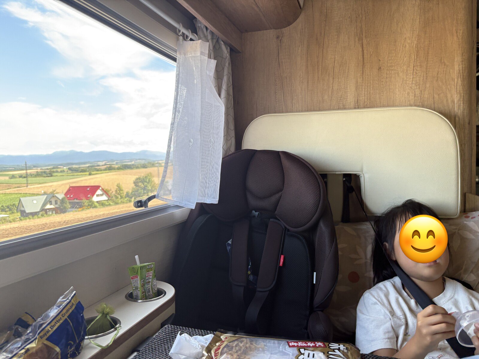 車の中でひとやすみ