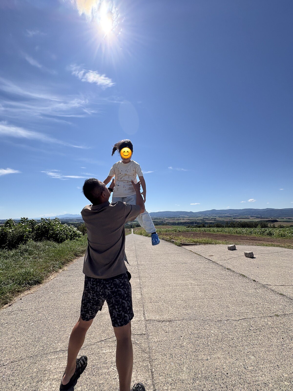 パパに高い高い