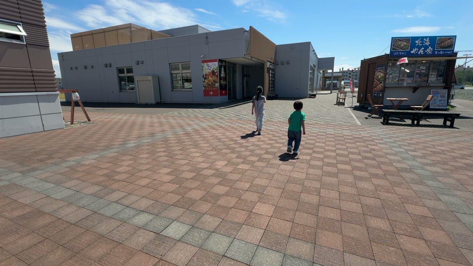 道の駅るもいの遊戯ひろばへ