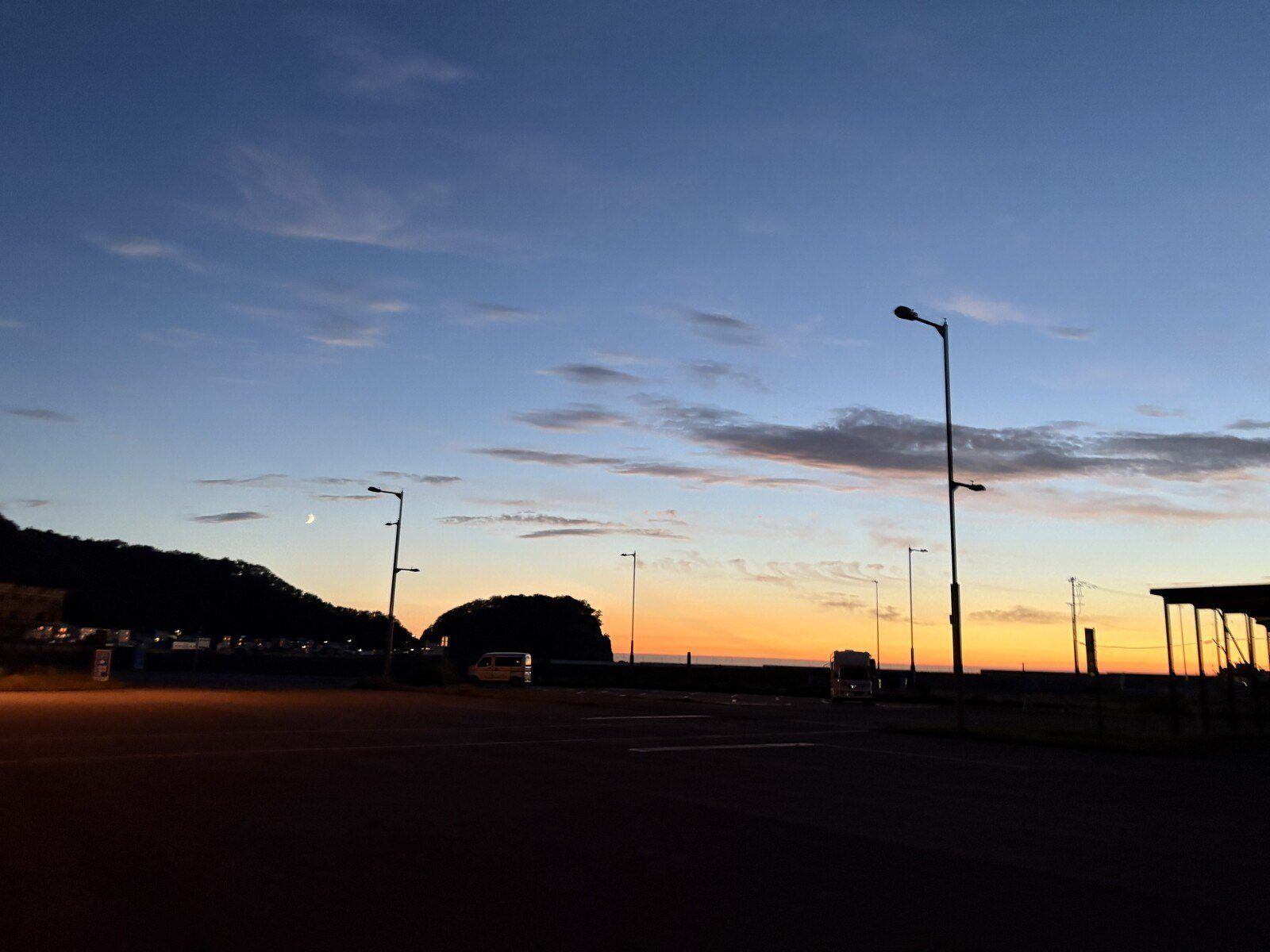夕焼けの道の駅