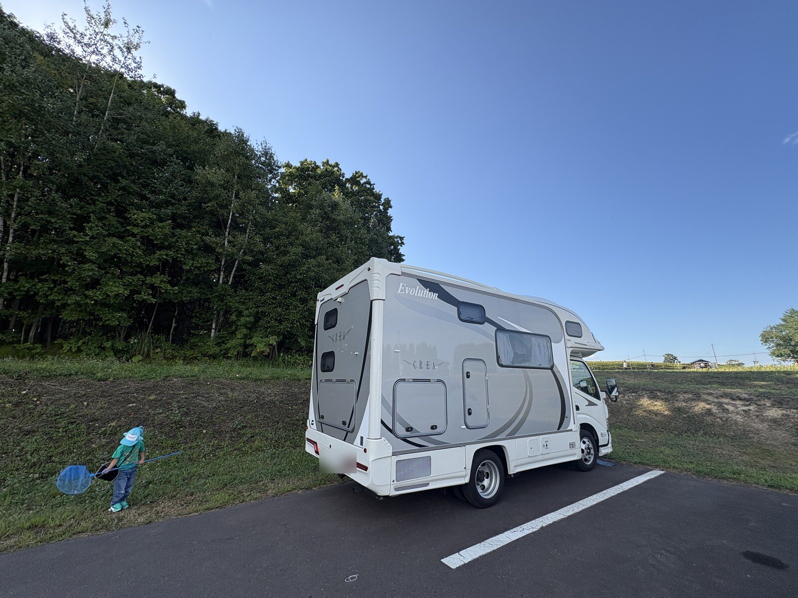 ひまわりの里の駐車場