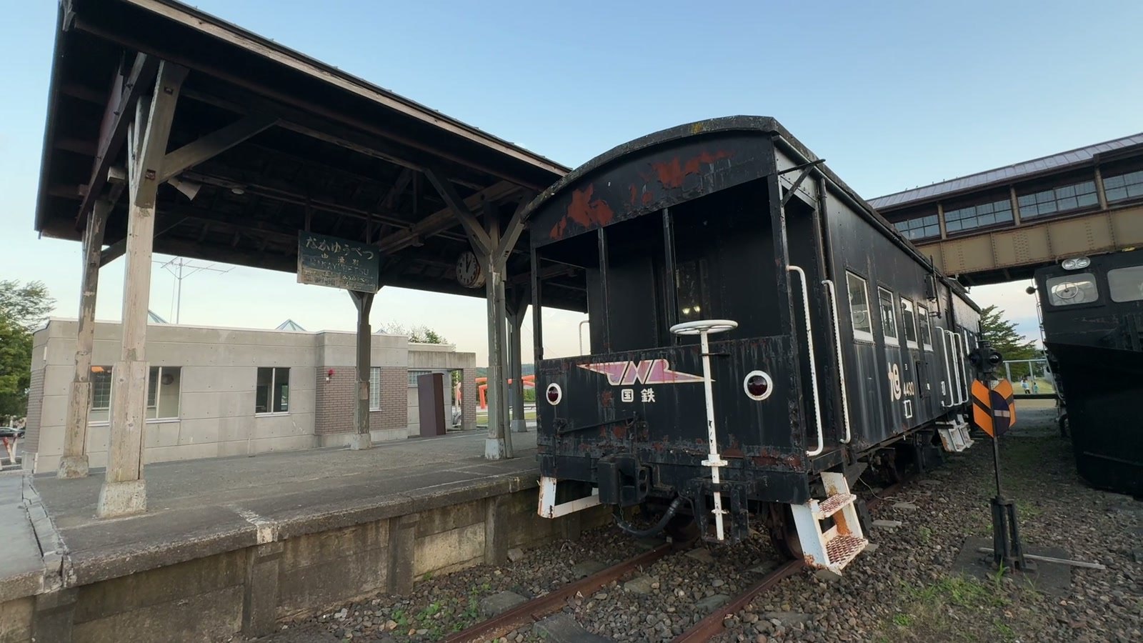 道の駅に展示されていた古い車両