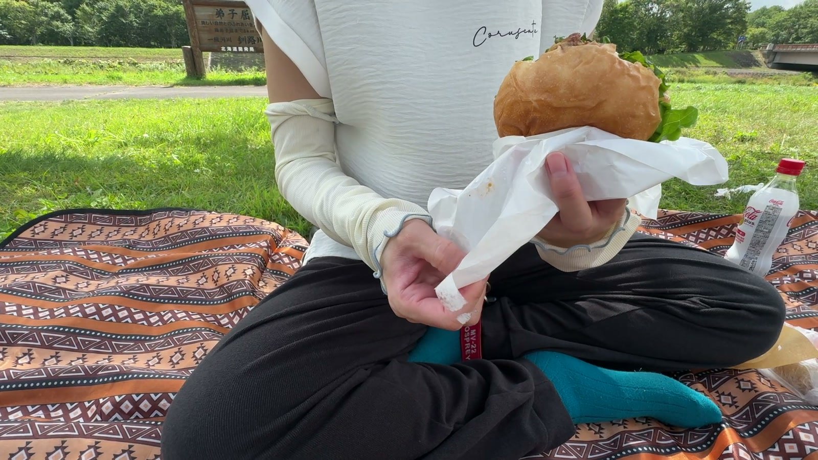 名物のポークカツバーガー