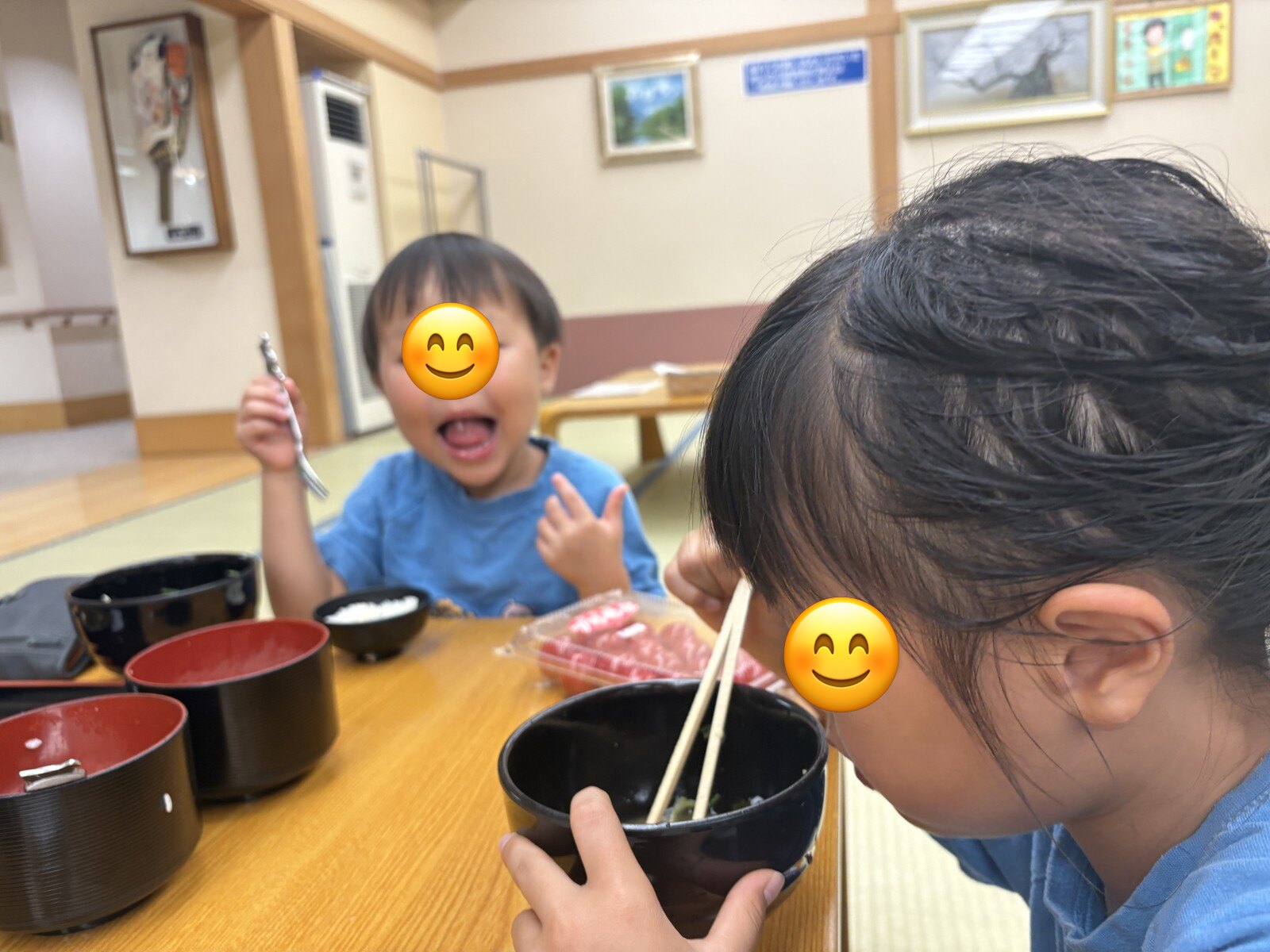 子どもたちはラーメン