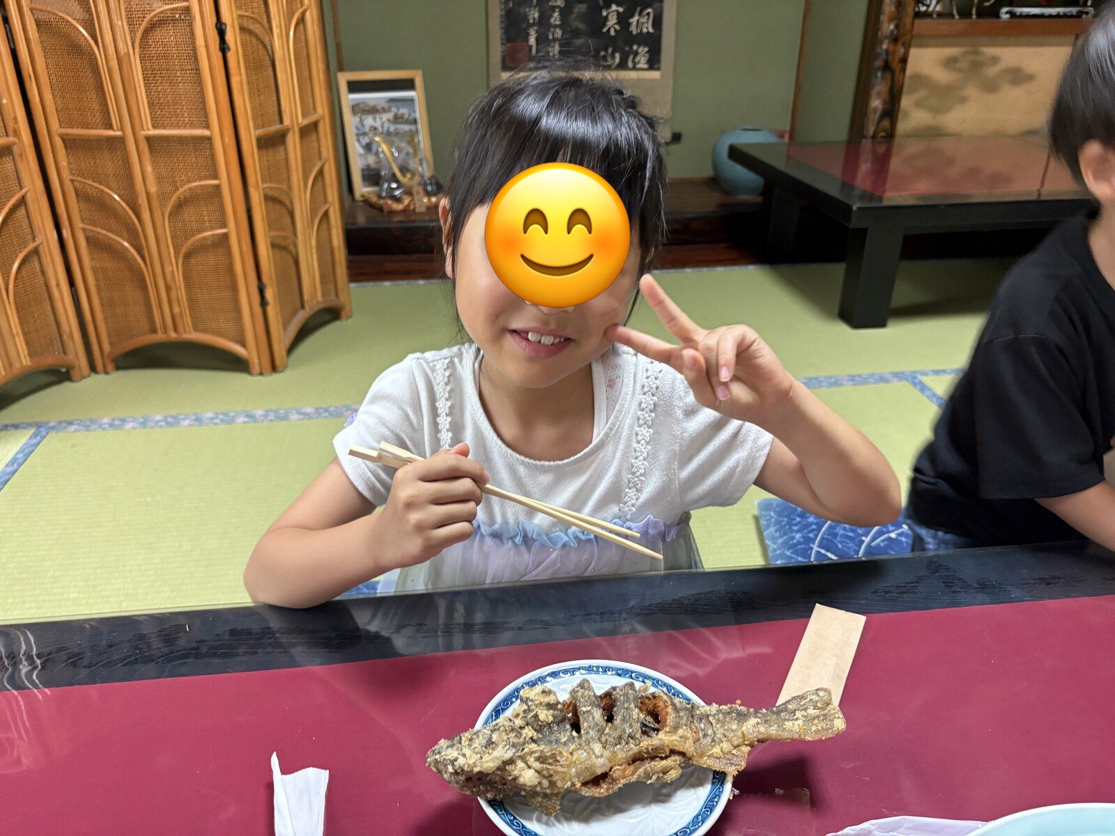 自分で釣った魚をいただきます